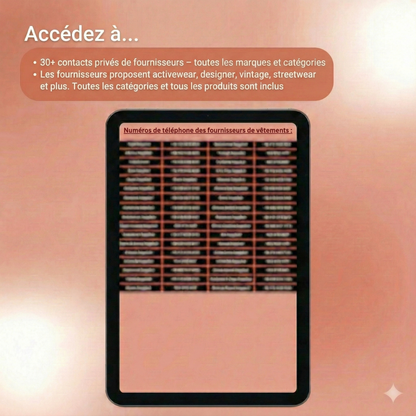 Fournisseurs de vêtements