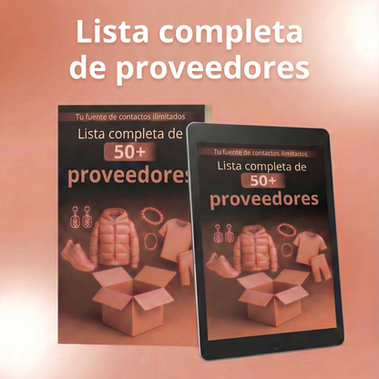 Lista completa de proveedores