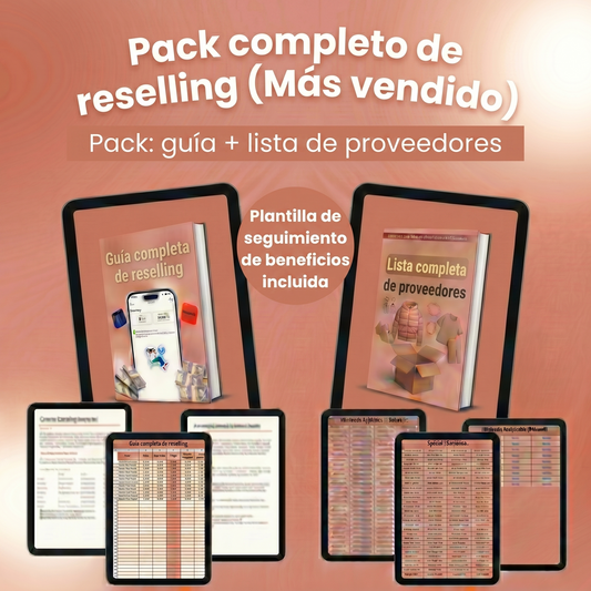 Pack completo de reselling (Más vendido)