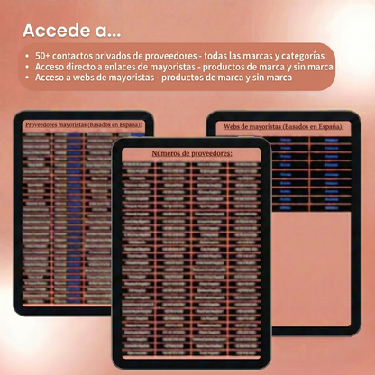 Lista completa de proveedores