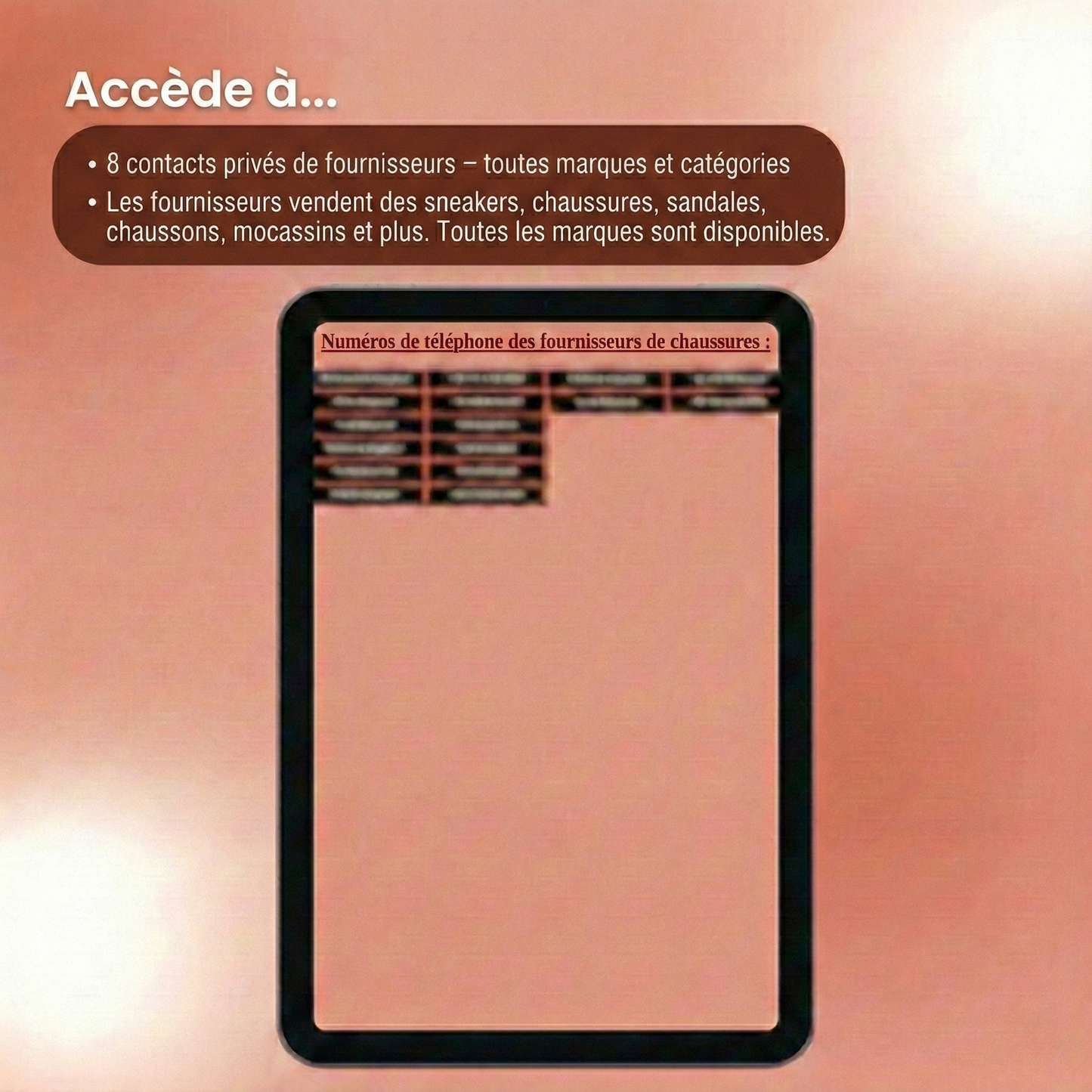 Fournisseurs de chaussures