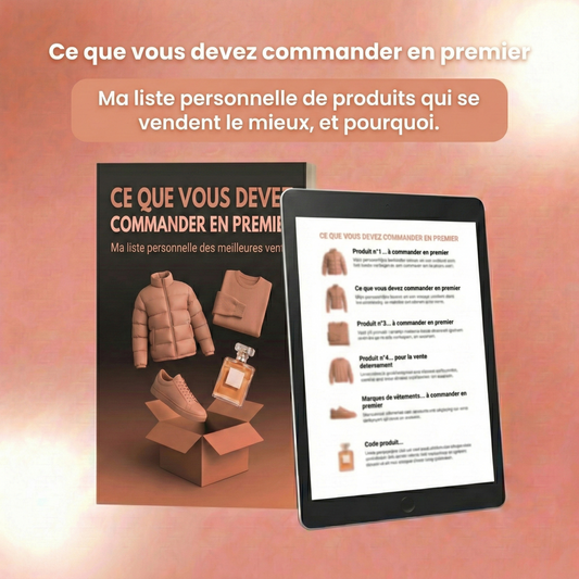 Ce qu’il faut commander en premier